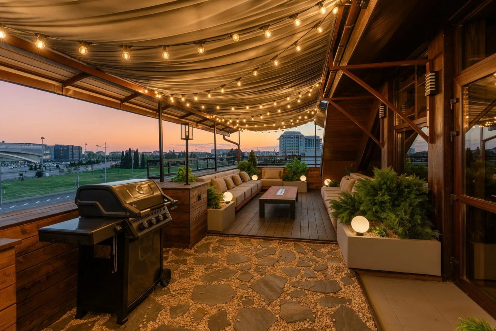 Апарт-отель — терраса и атмосфера